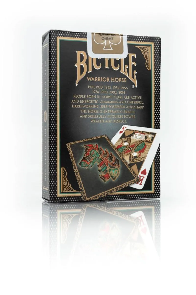 Bicycle Warrior Horse mazzo carte da poker nero