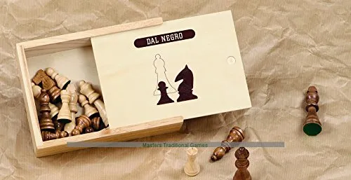 Dal Negro 002848 scacchi in legno re 76 mm gioco classico tavolo