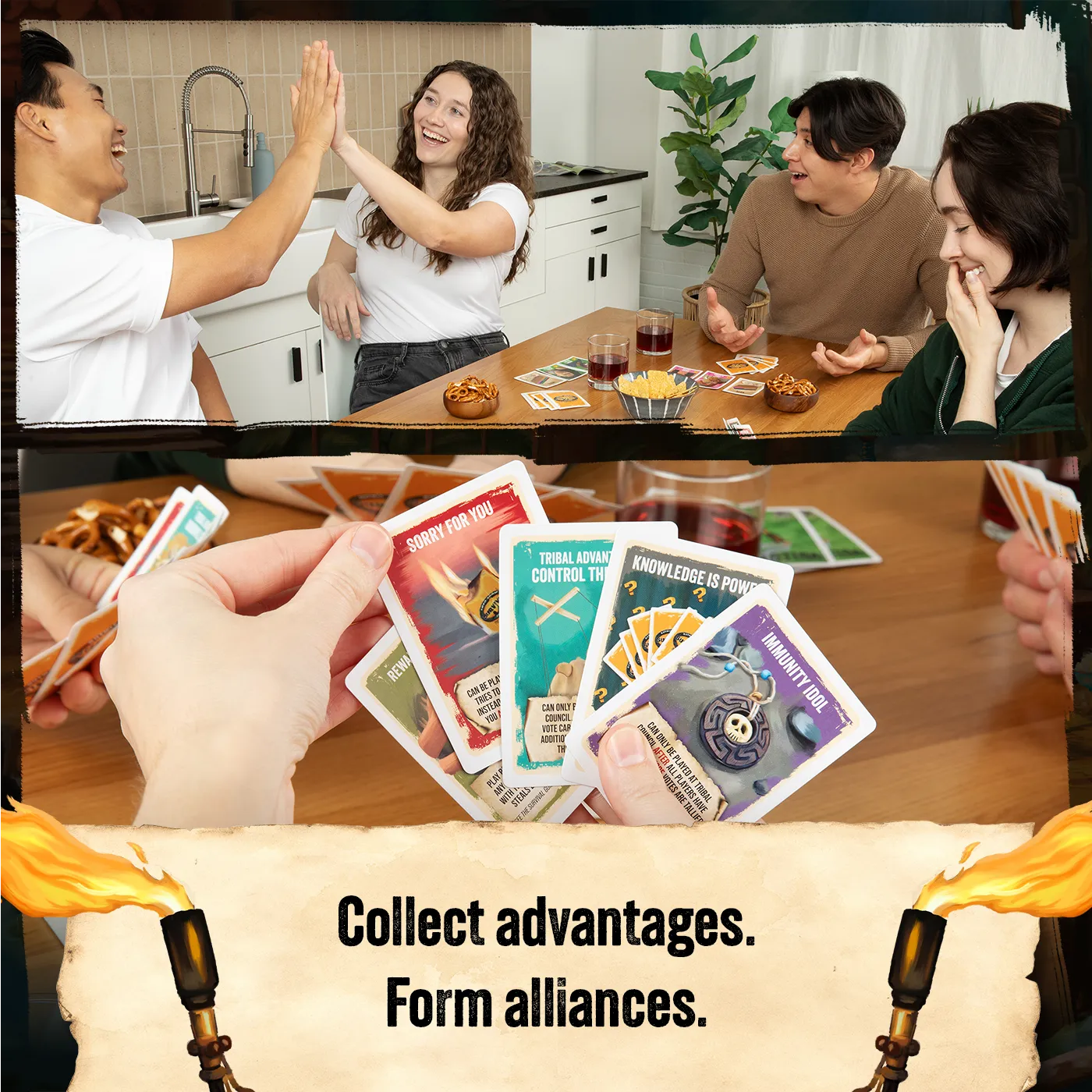 Exploding Kittens Survivor The Tribe Has Spoken gioco carte