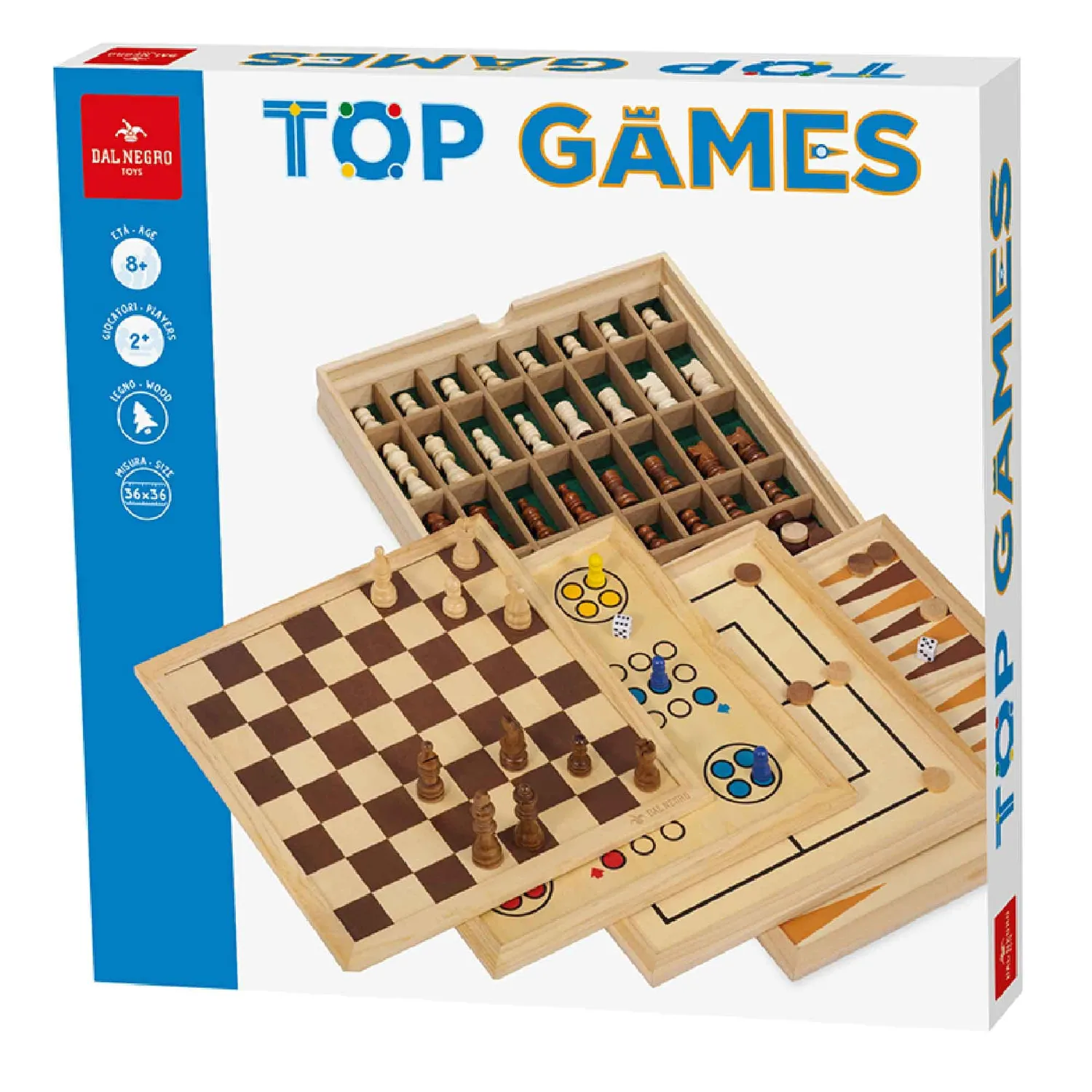 Dal Negro Top Games 36 giochi da tavolo scatola classici
