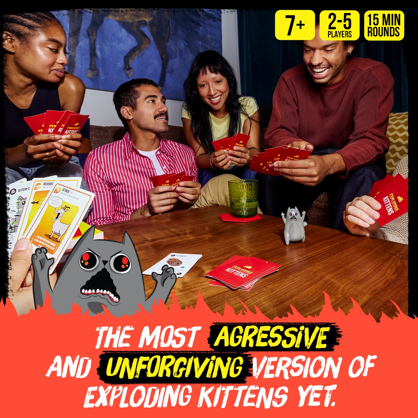 Exploding Kittens Rage Mode gioco carte tradimenti 2-5