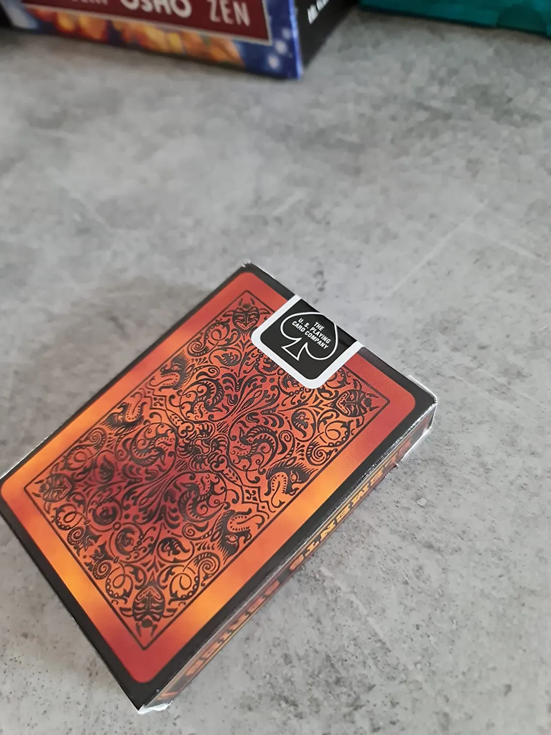 Bicycle Fire carte da poker mazzo collezione fiamme rosse