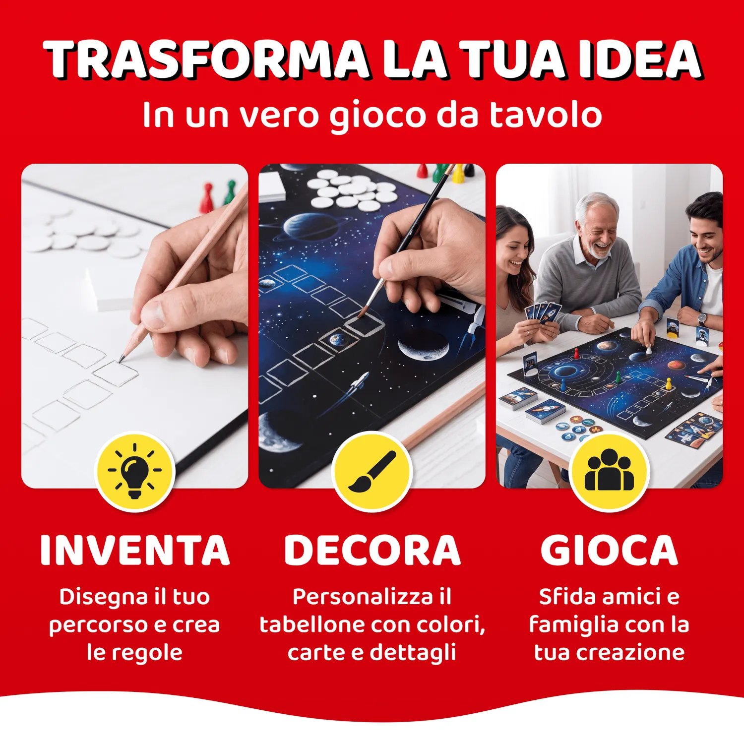 Magma Games Build-a-Game gioco di societa per famiglie