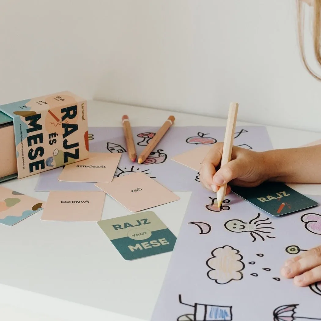 körvonal Rajz e Mese gioco creativo bambini disegno