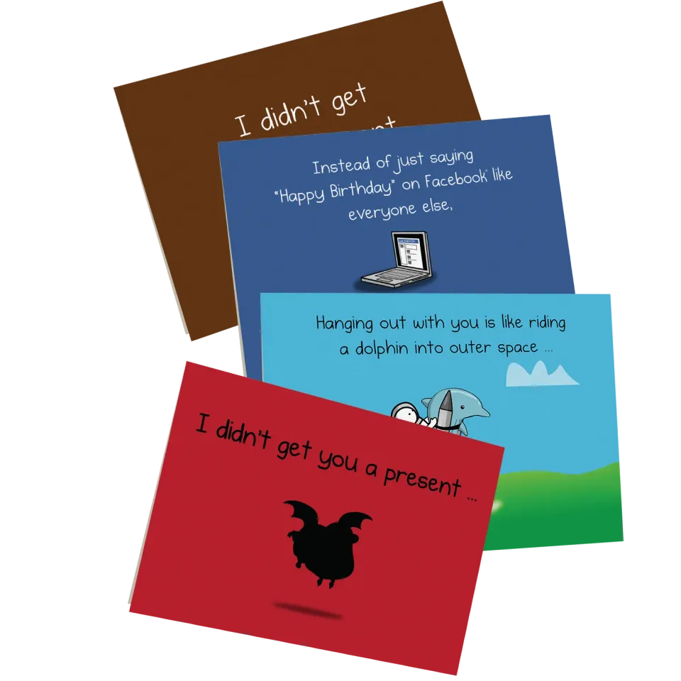 Exploding Kittens NSFW Birthday Cards Vol. B biglietti 4 pack