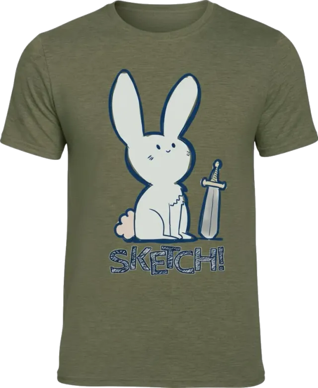 Sketch! T-Shirt cotone unisex personaggi S-XL