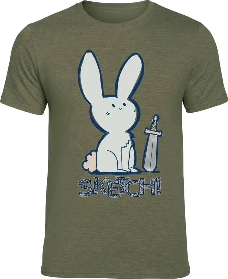 Sketch! T-Shirt cotone unisex personaggi S-XL