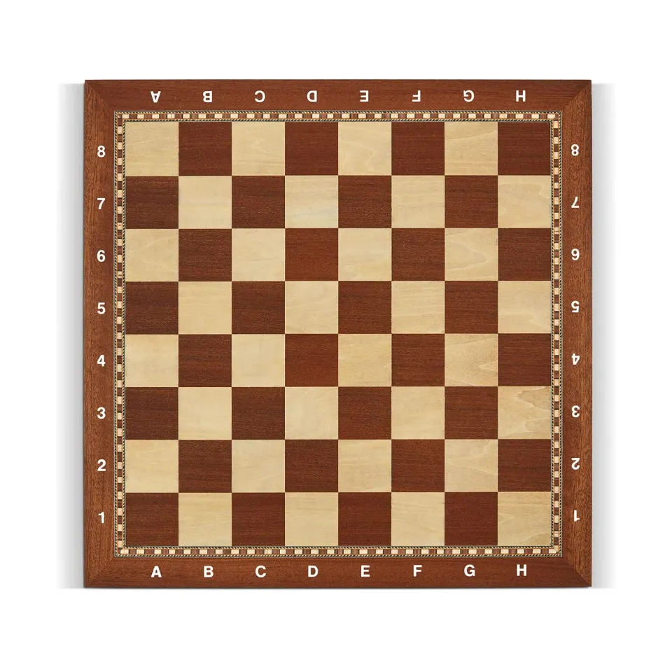 Teodomiro Dal Negro Scacchiera legno 40x40cm lettere numeri