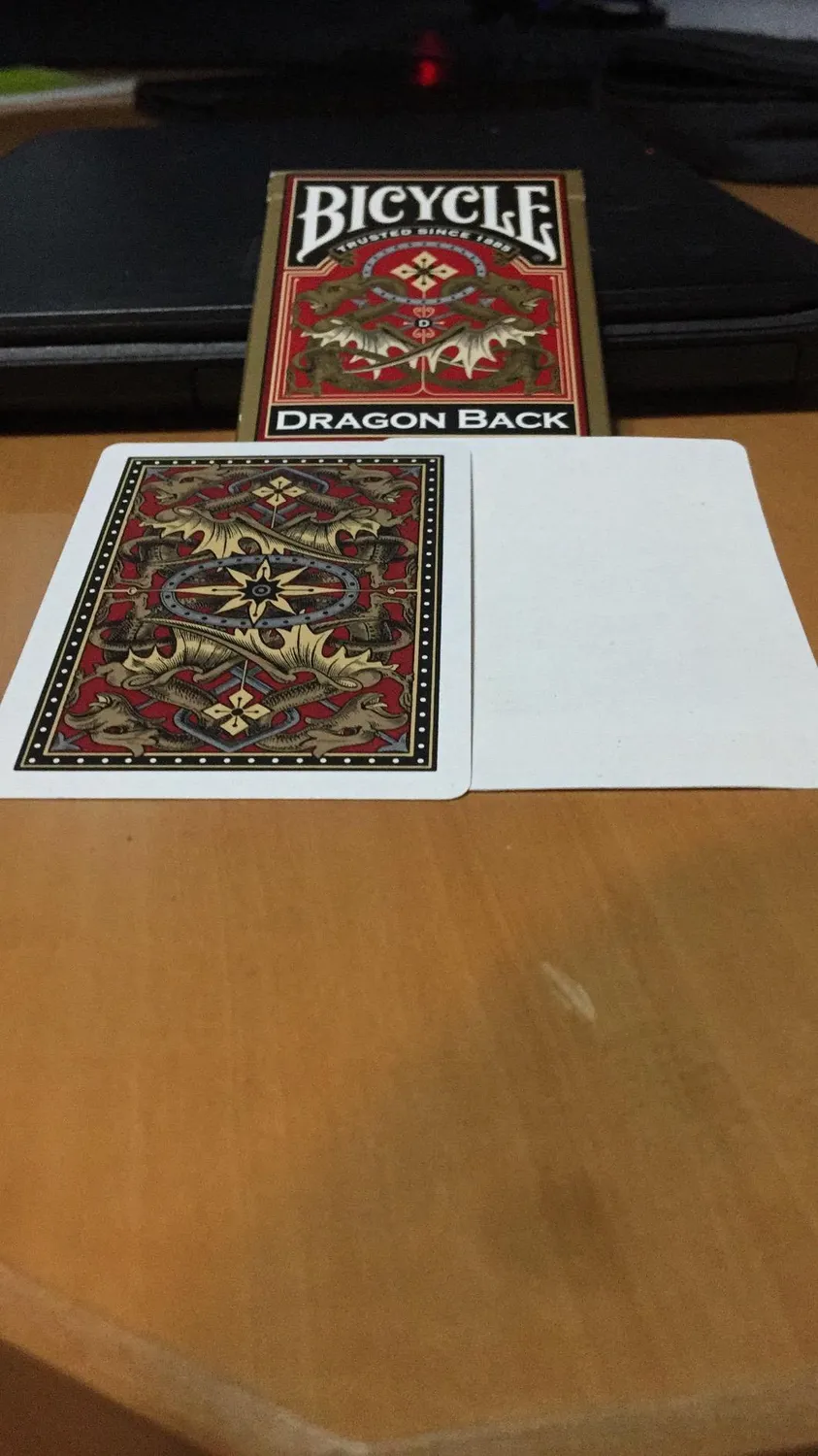 Bicycle Gold Dragon mazzo carte da poker finitura air