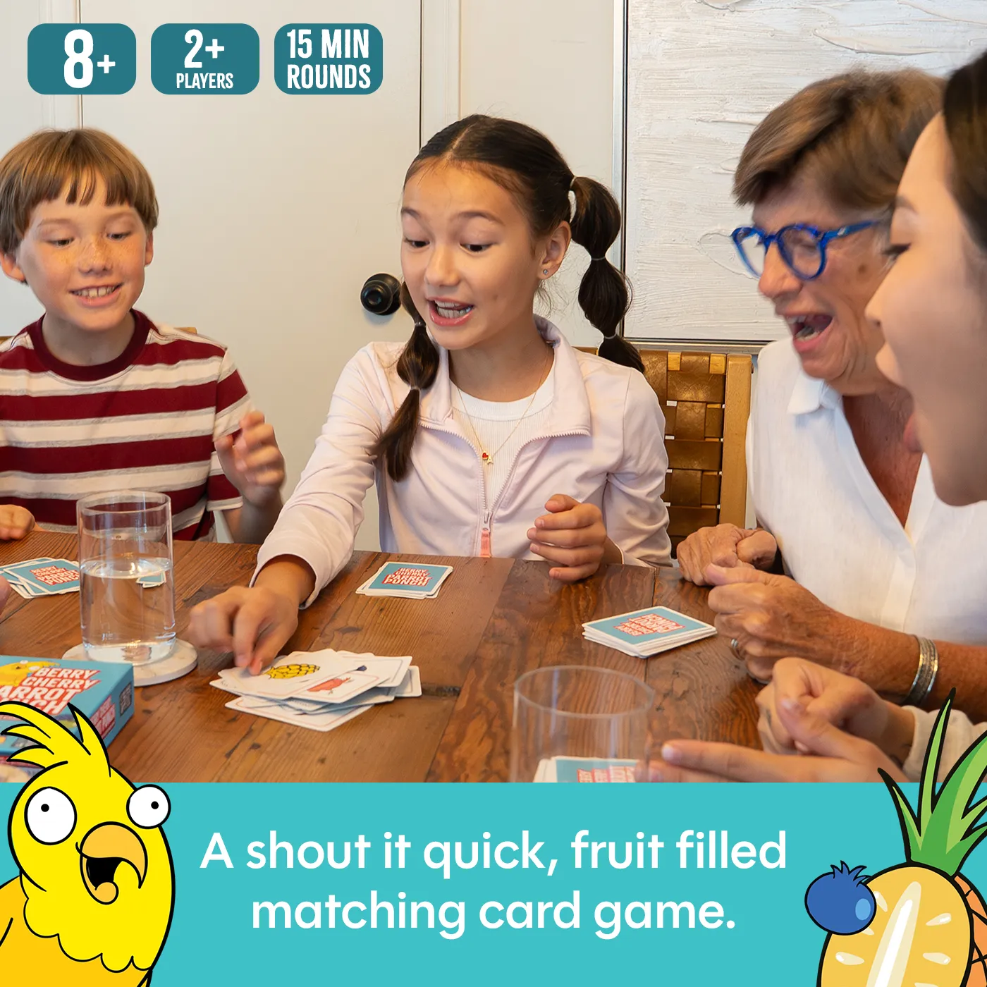 Exploding Kittens Berry Cherry Parrot Punch gioco carte veloce