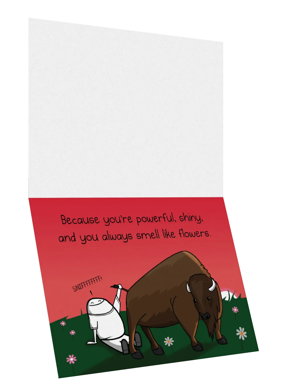 Exploding Kittens Bison biglietto amicizia NSFW