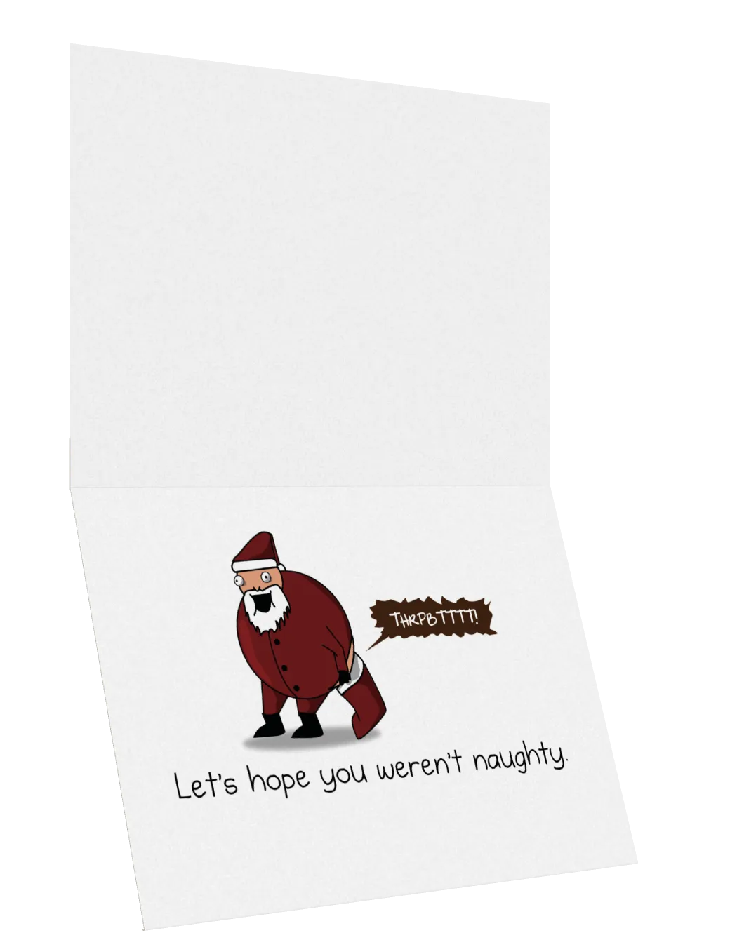 Exploding Kittens Santa's Fiber biglietto natalizio NSFW irriverente