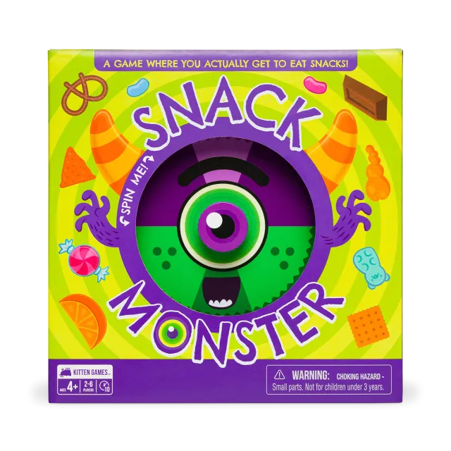Exploding Kittens Snack Monster gioco per bambini con spinner