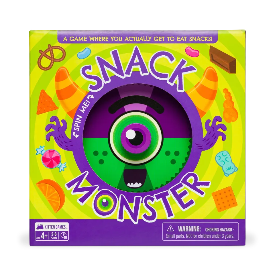 Exploding Kittens Snack Monster gioco per bambini con spinner