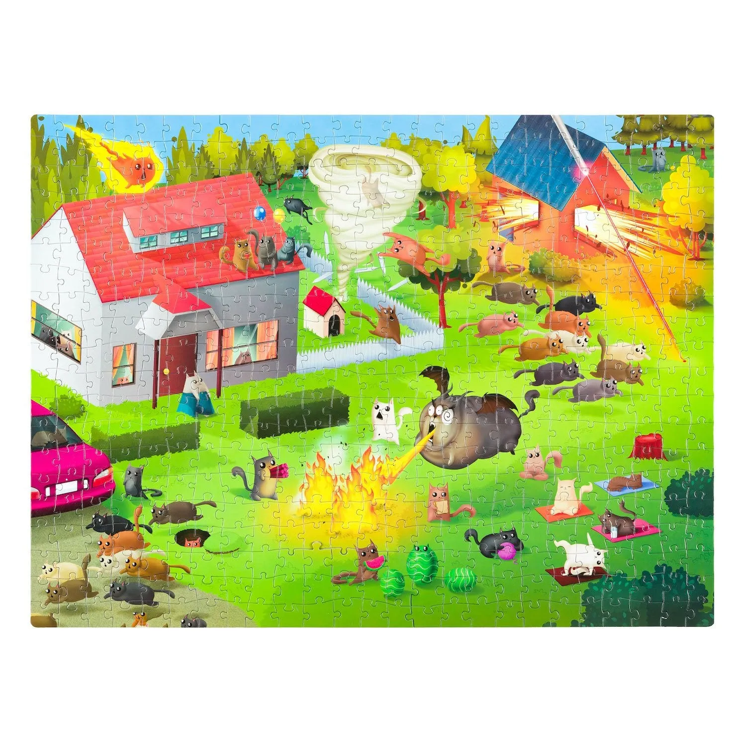 Exploding Kittens Housing Boom puzzle 1000 pezzi gatti