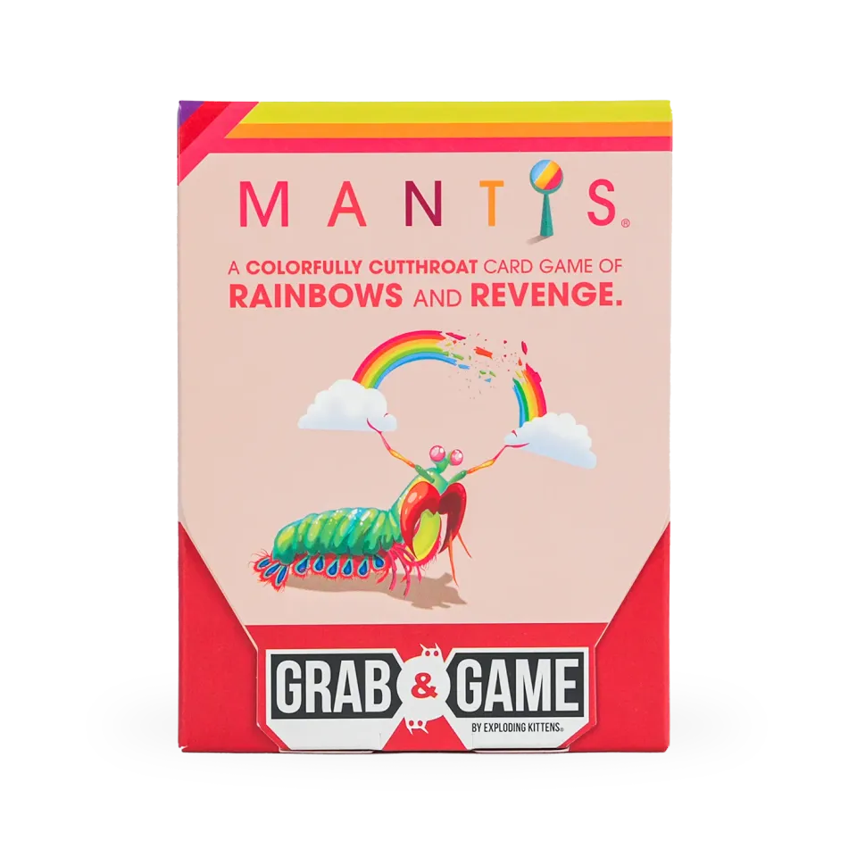 Exploding Kittens Mantis Grab & Game gioco carte viaggio