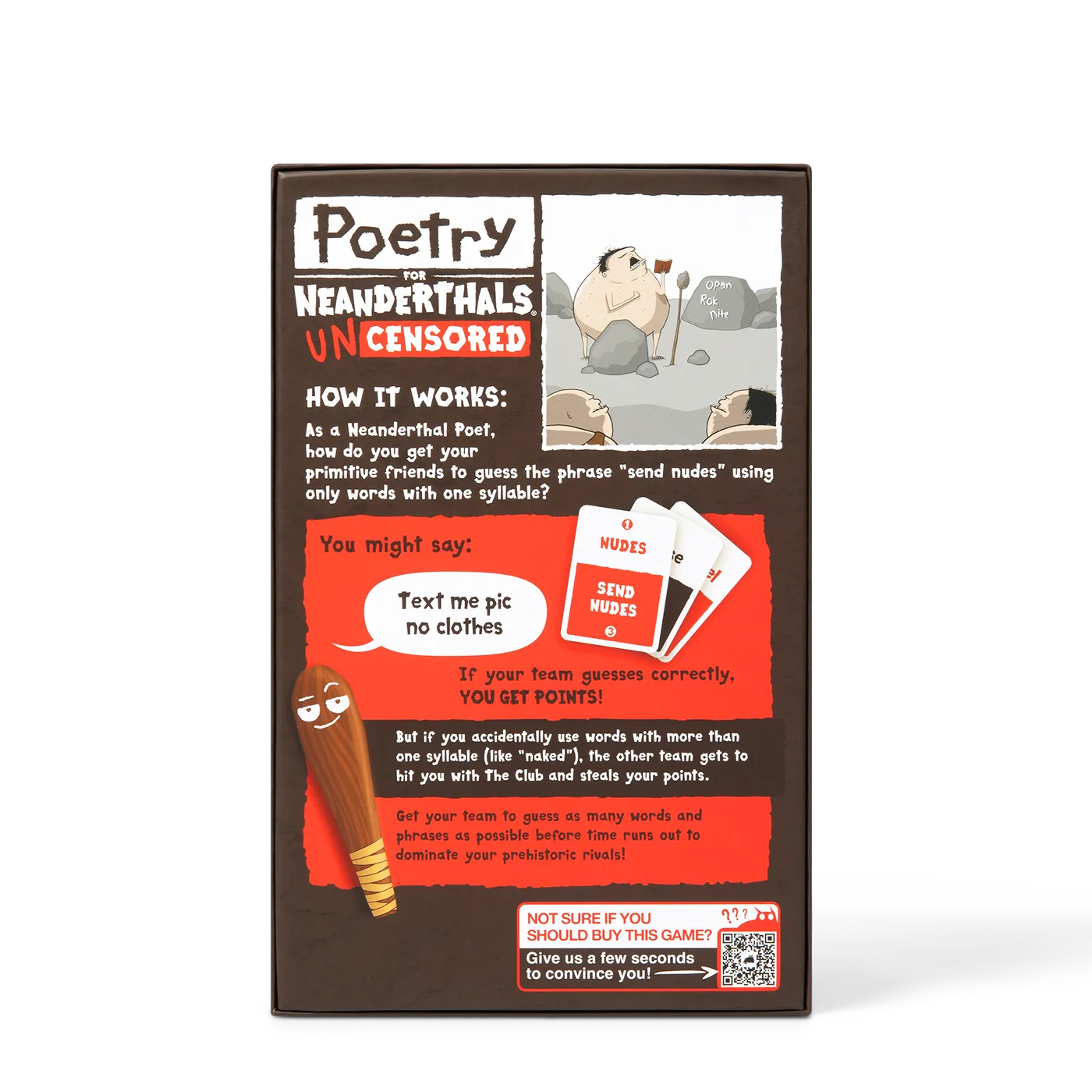 Exploding Kittens Poetry Neanderthals Uncensored gioco carte adulti