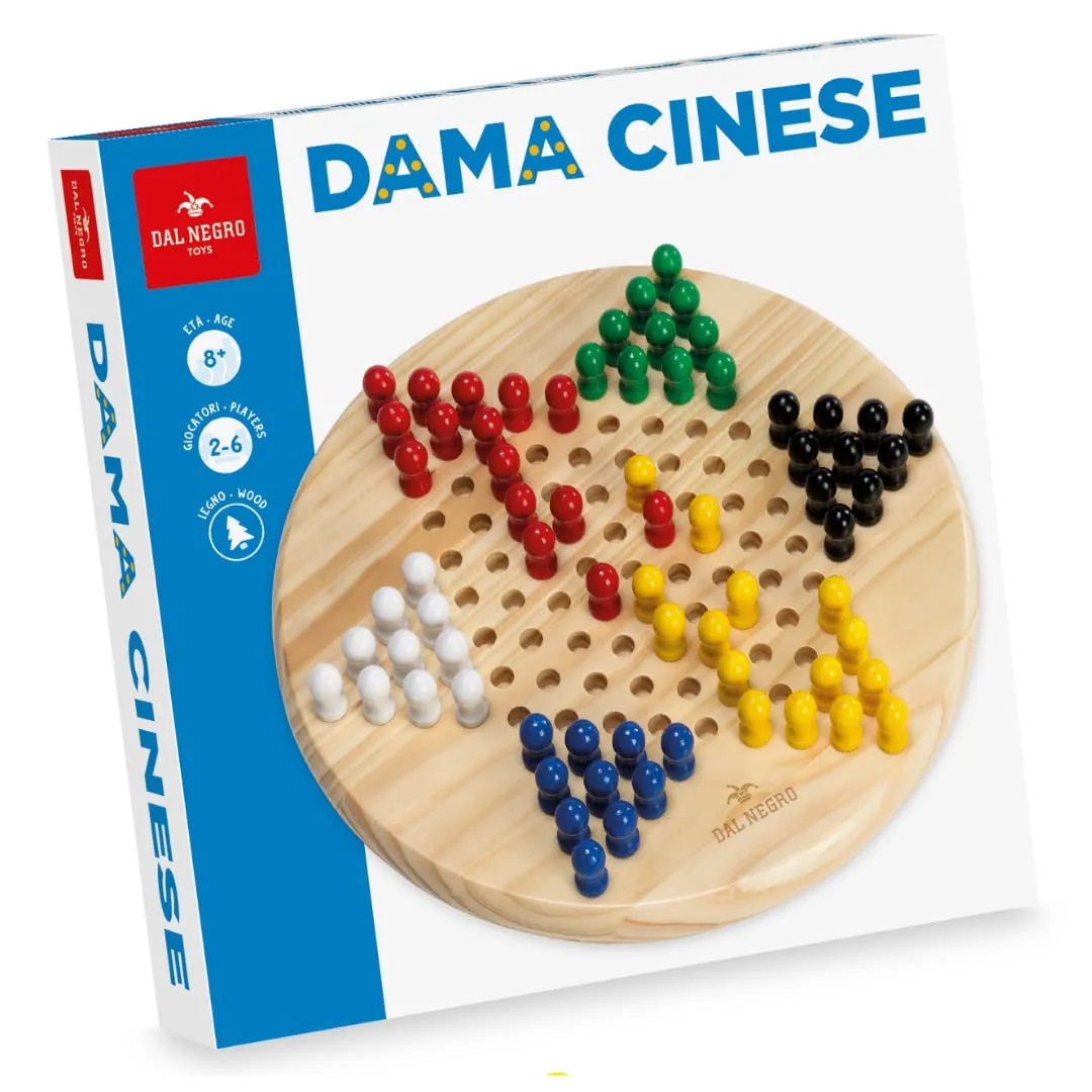 Dal Negro Dama Cinese Rotonda gioco legno classico