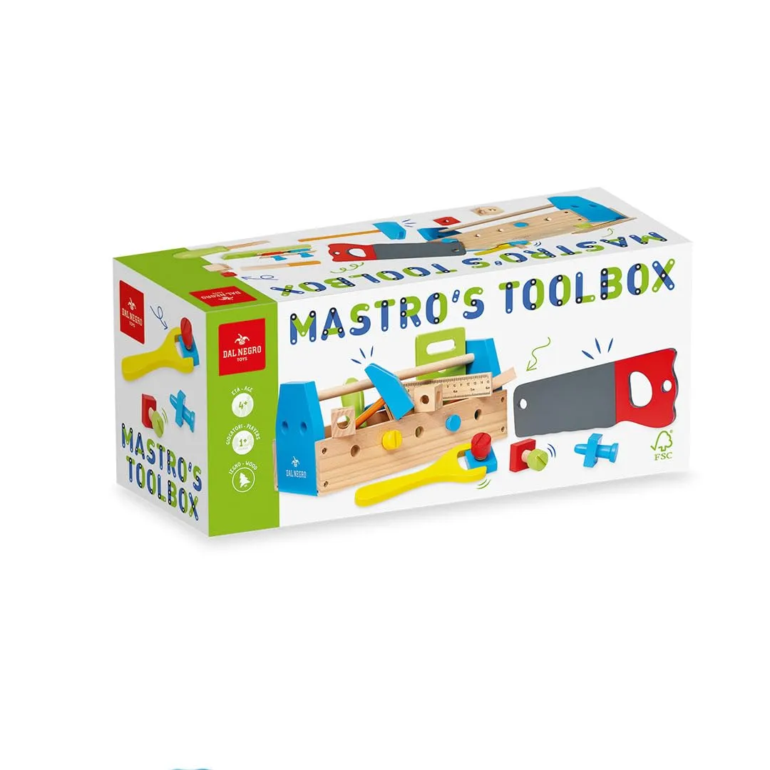 Dal Negro Mastro's Toolbox cassetta attrezzi legno bambini 4+