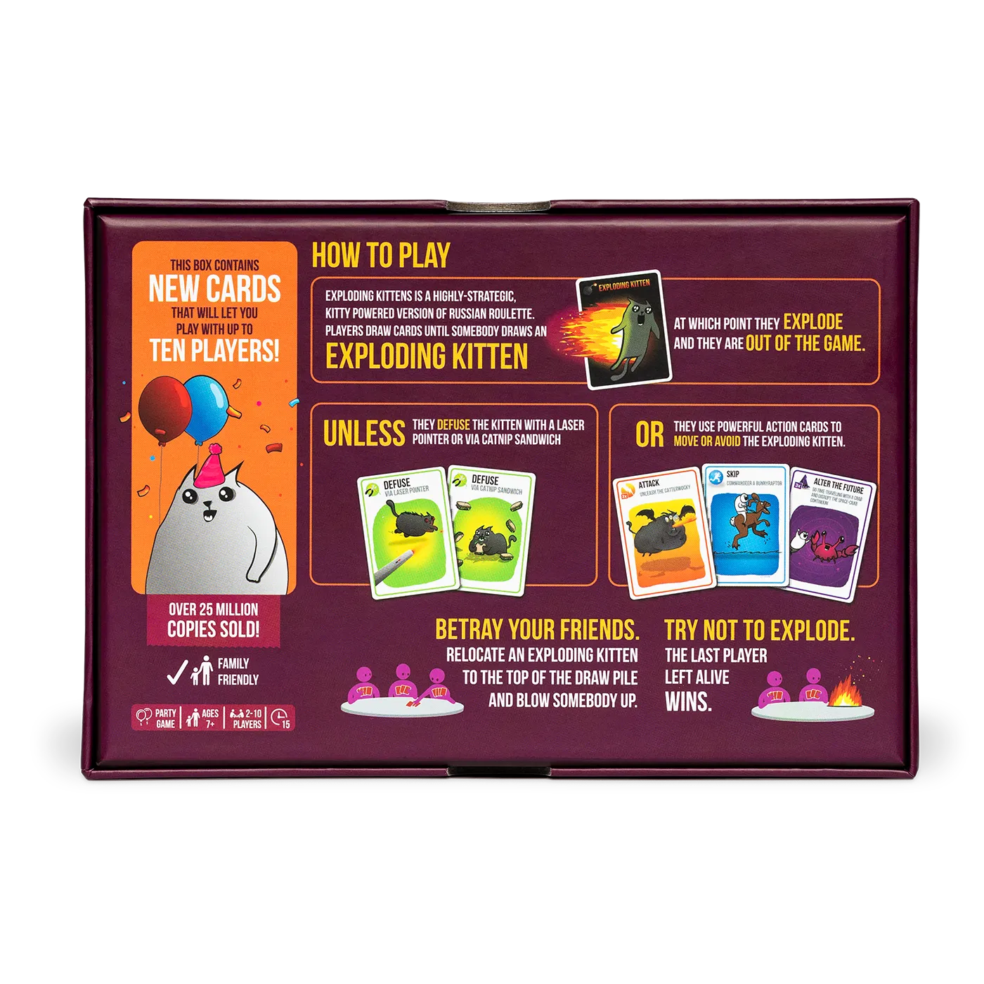 Exploding Kittens Party Pack gioco di carte Italiano 10 giocatori