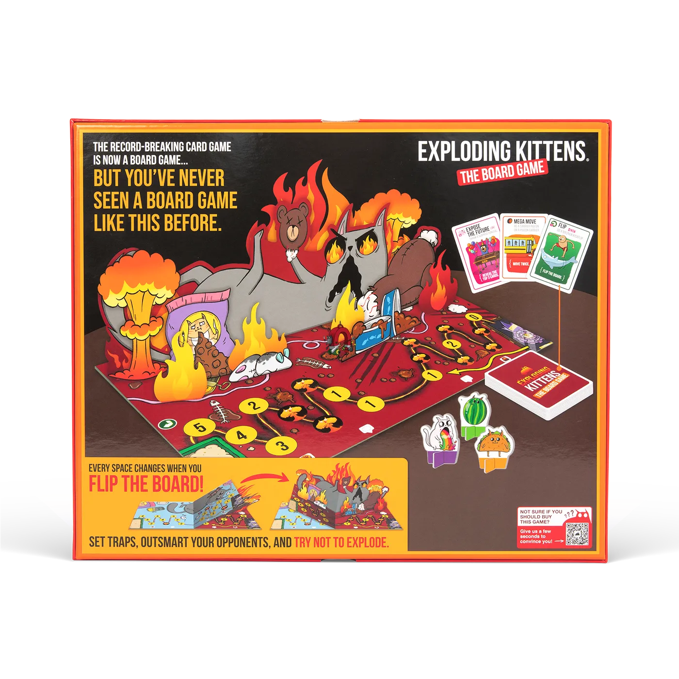 Exploding Kittens The Board Game gioco da tavolo plancia doppia