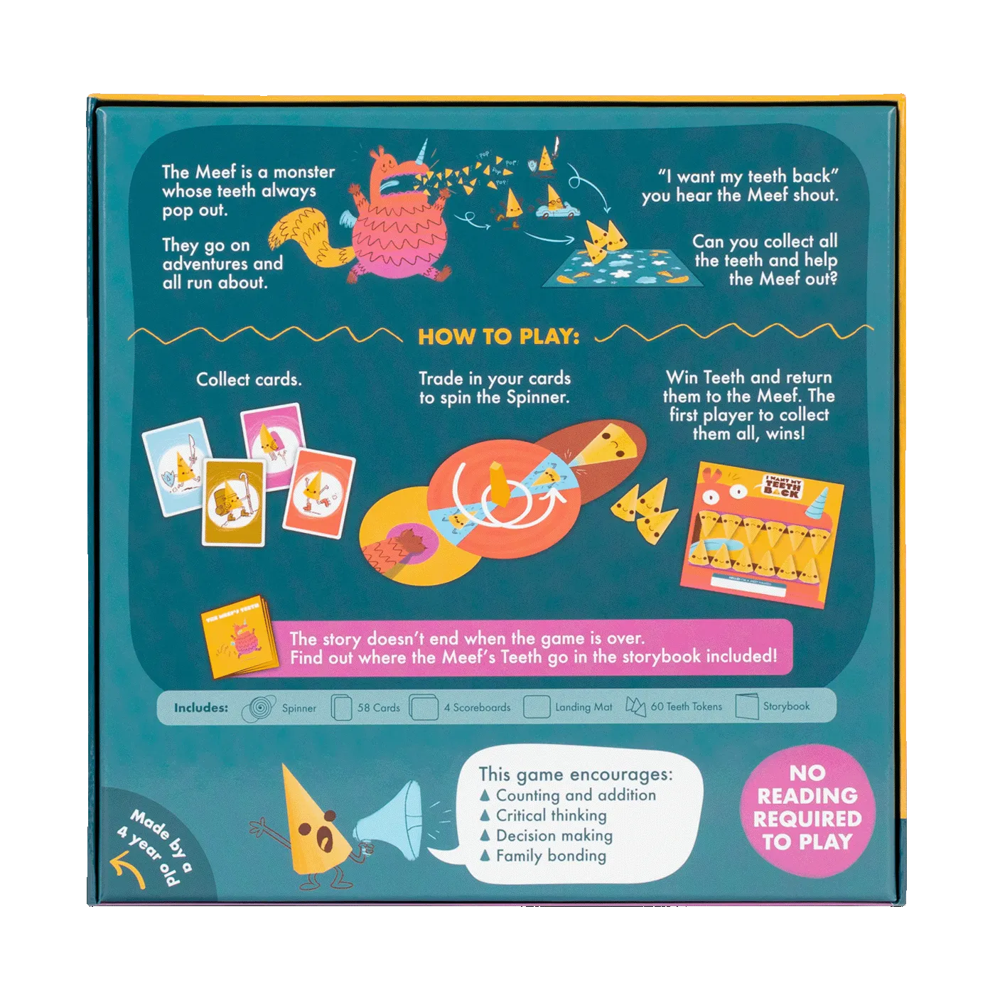 Exploding Kittens I Want My Teeth Back gioco bambini mostro