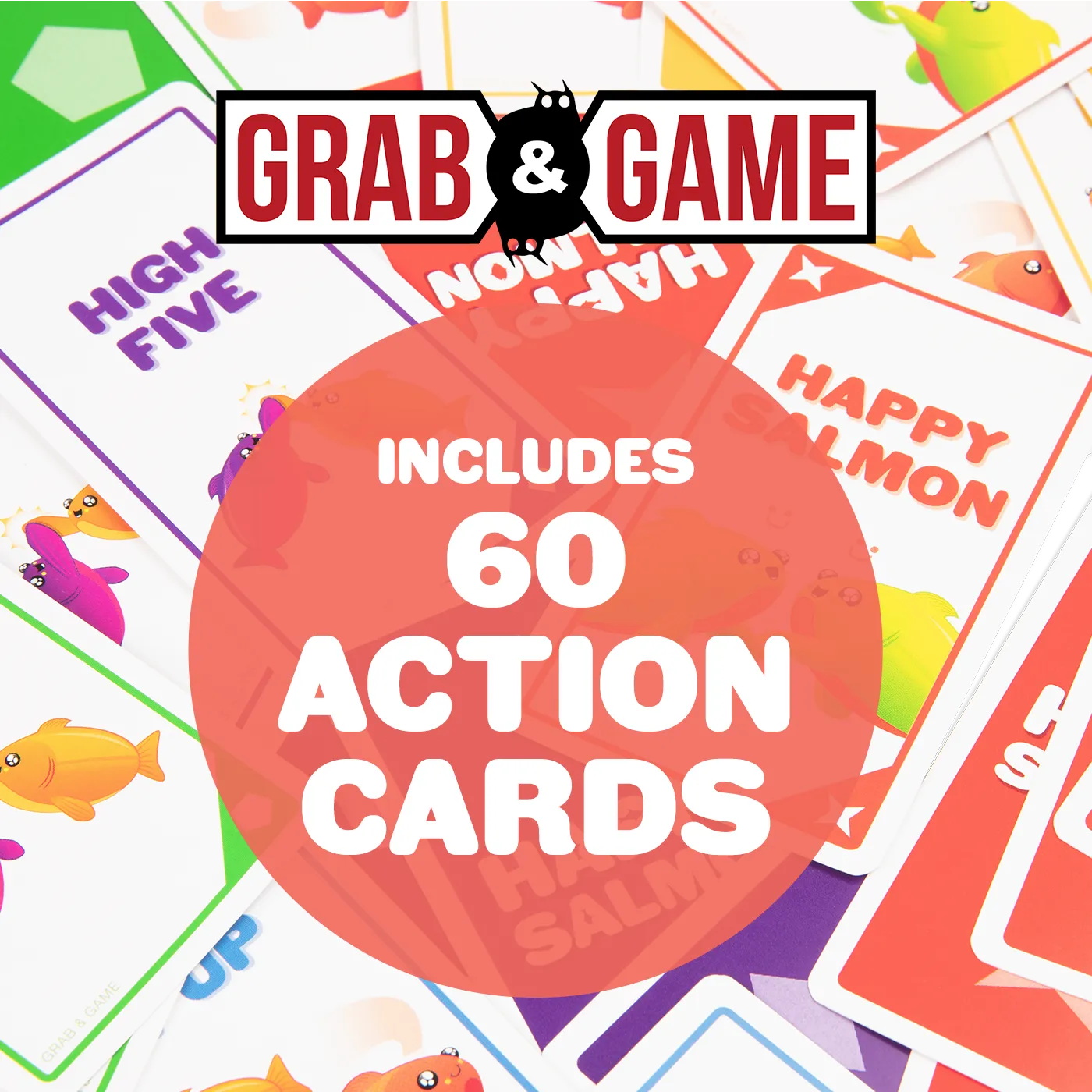 Exploding Kittens Happy Salmon Grab & Game gioco carte viaggio