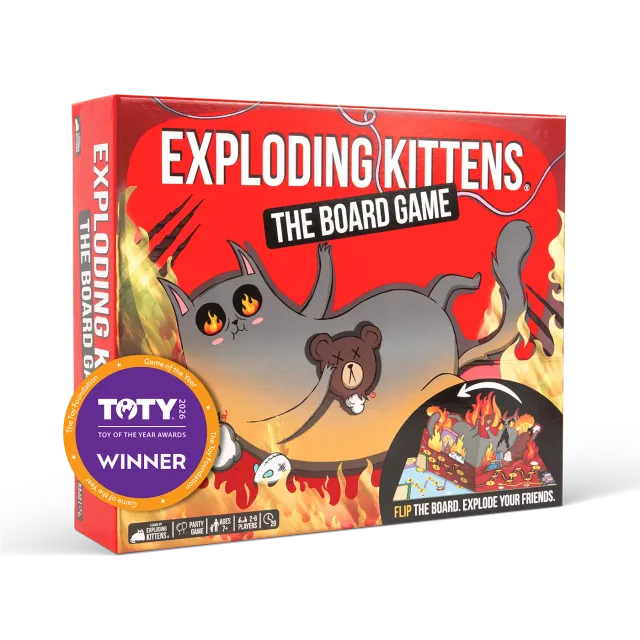 Exploding Kittens The Board Game gioco da tavolo plancia doppia