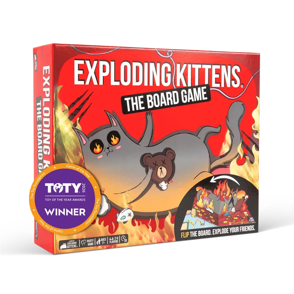 Exploding Kittens The Board Game gioco da tavolo plancia doppia