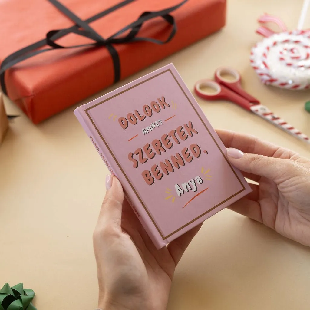 körvonal Cose che Amo di Mamma libro regalo da compilare 30 pp