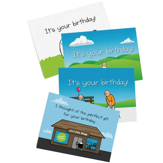 Exploding Kittens NSFW Birthday Cards Vol. A biglietti auguri 4 pack adulti