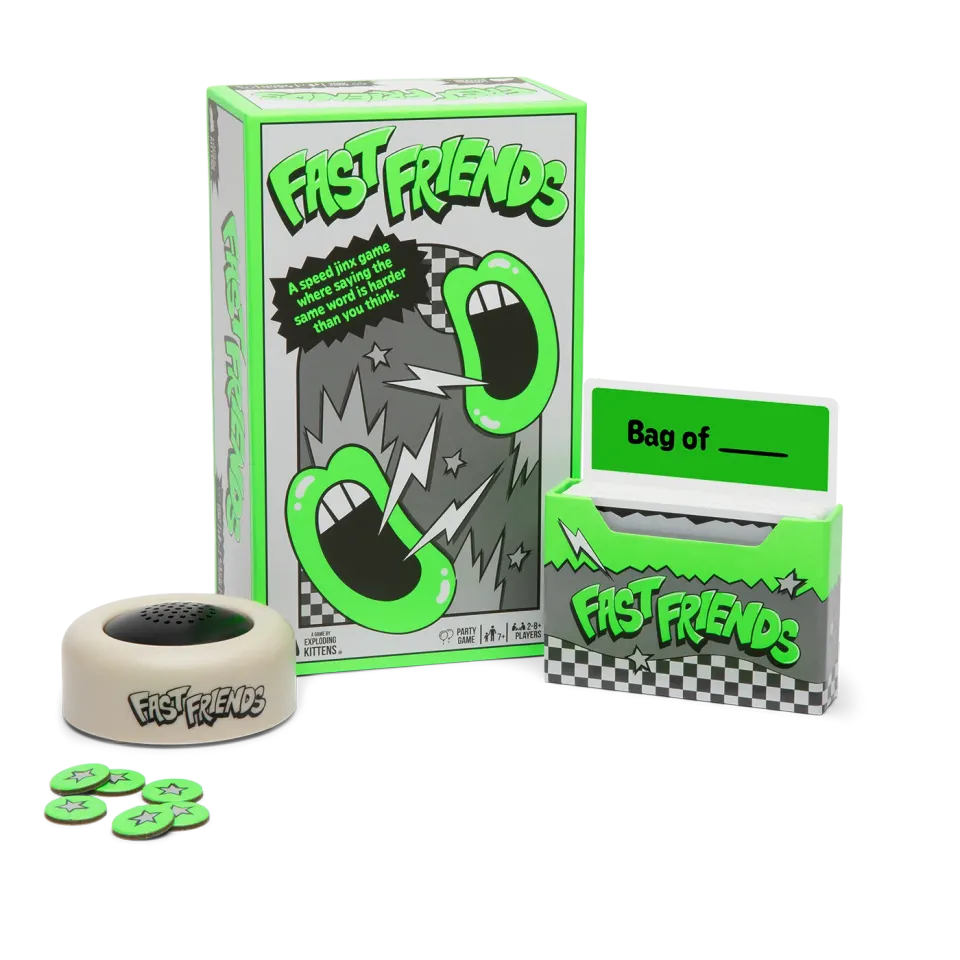 Exploding Kittens Fast Friends gioco parole party timer