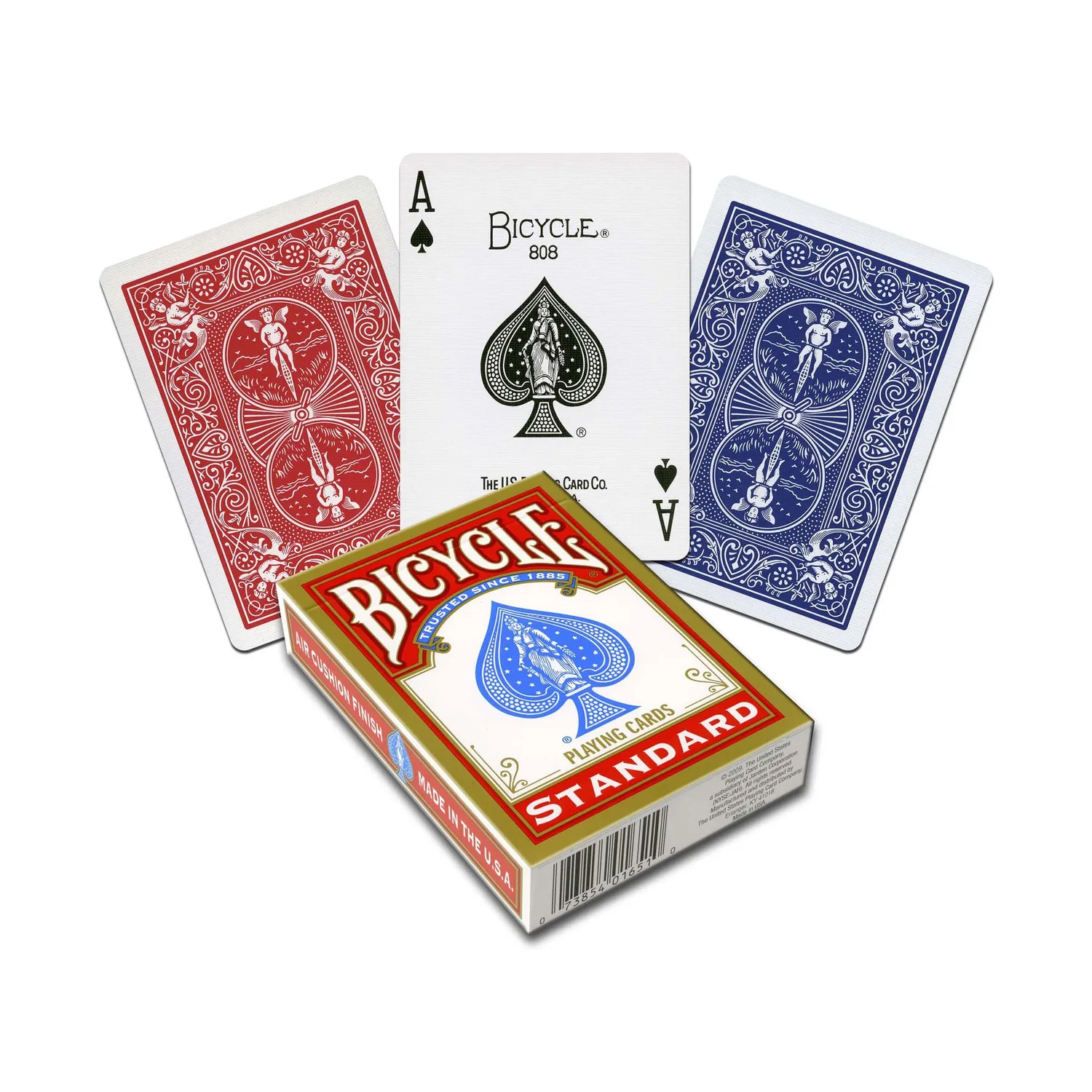 Bicycle 808 carte da poker mazzo 52 carte dorso rosso o blu