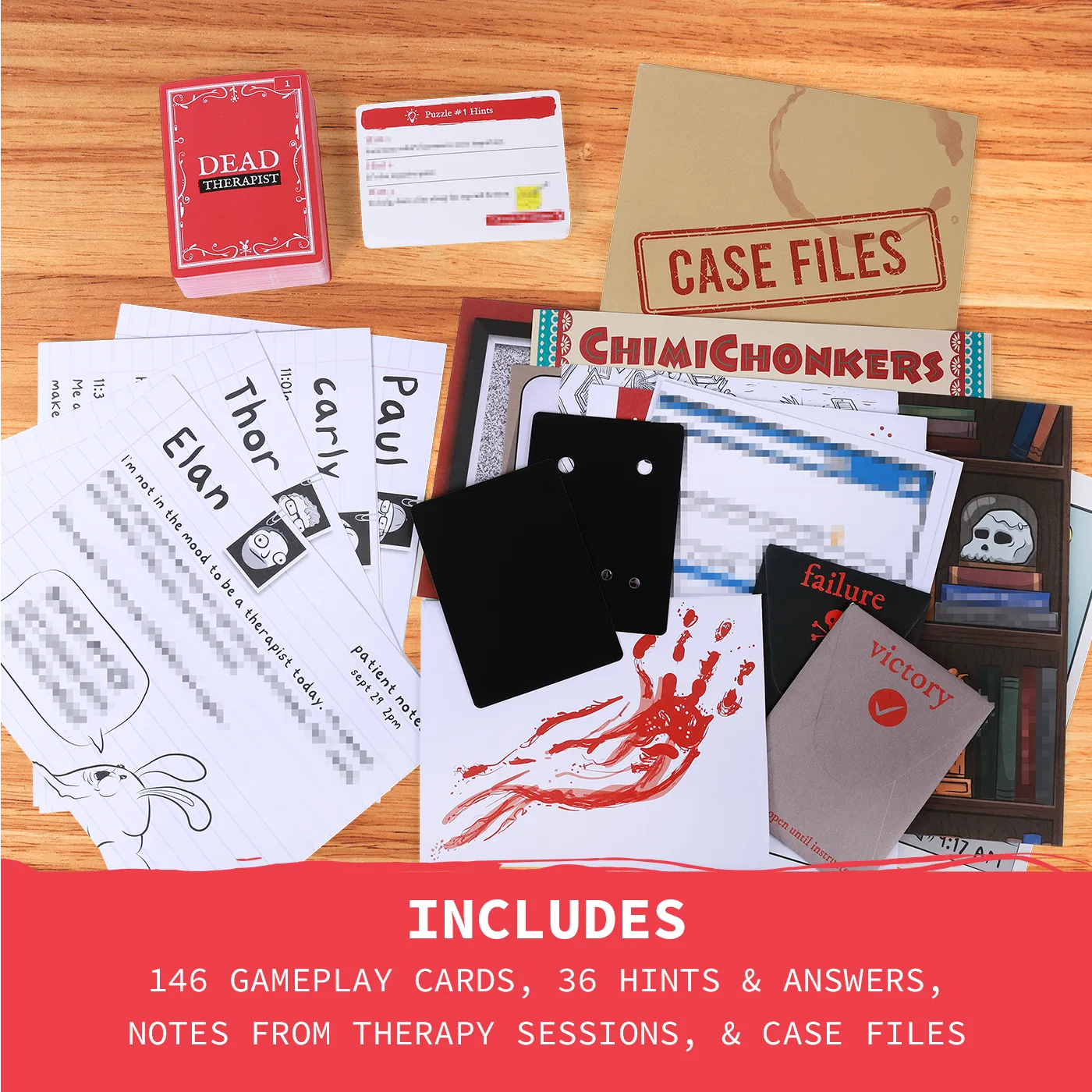 Exploding Kittens Dead Therapist gioco investigativo giallo