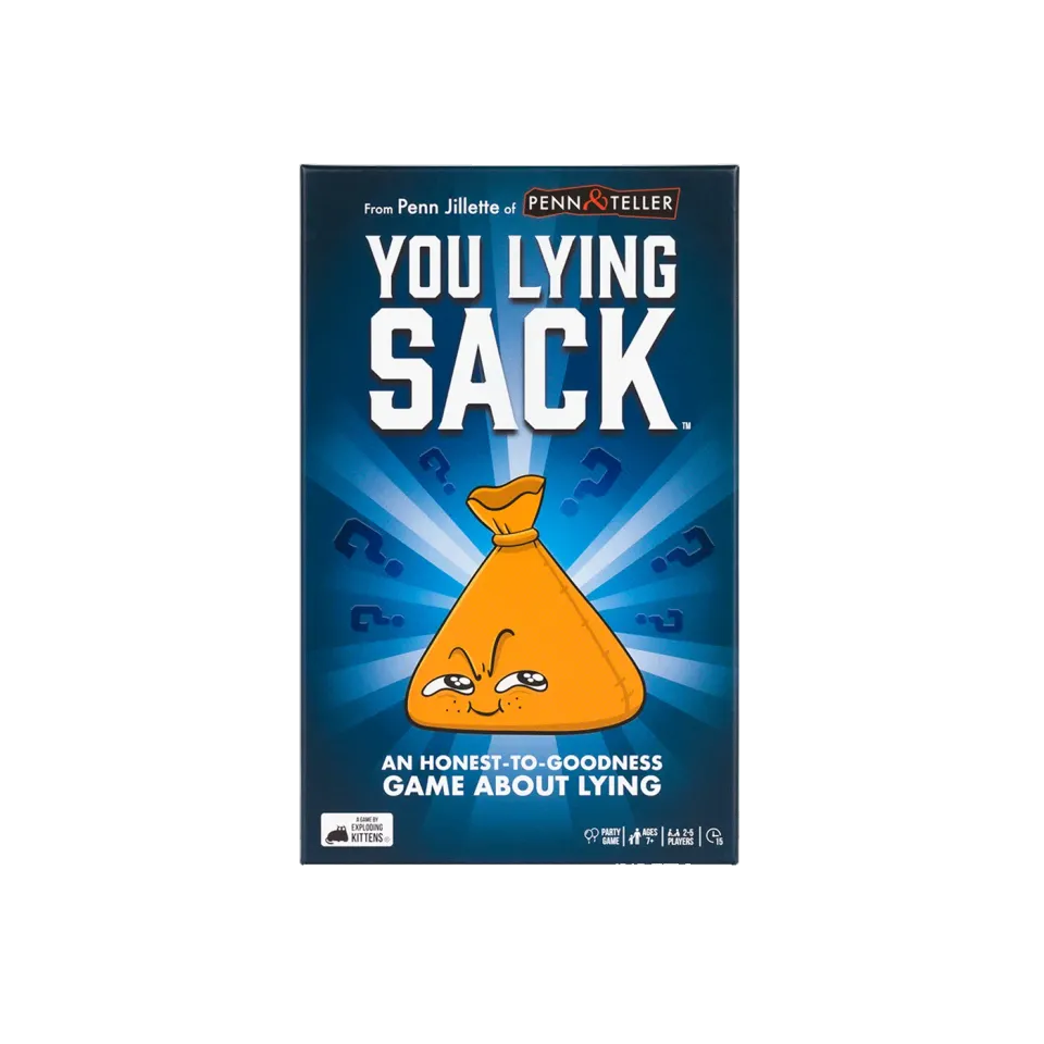 Exploding Kittens You Lying Sack gioco bluff sacchetto
