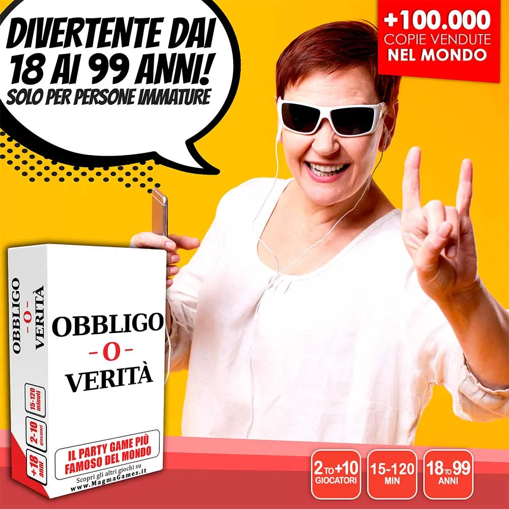 Magma Games Obbligo o Verità carte party 120+120 18+