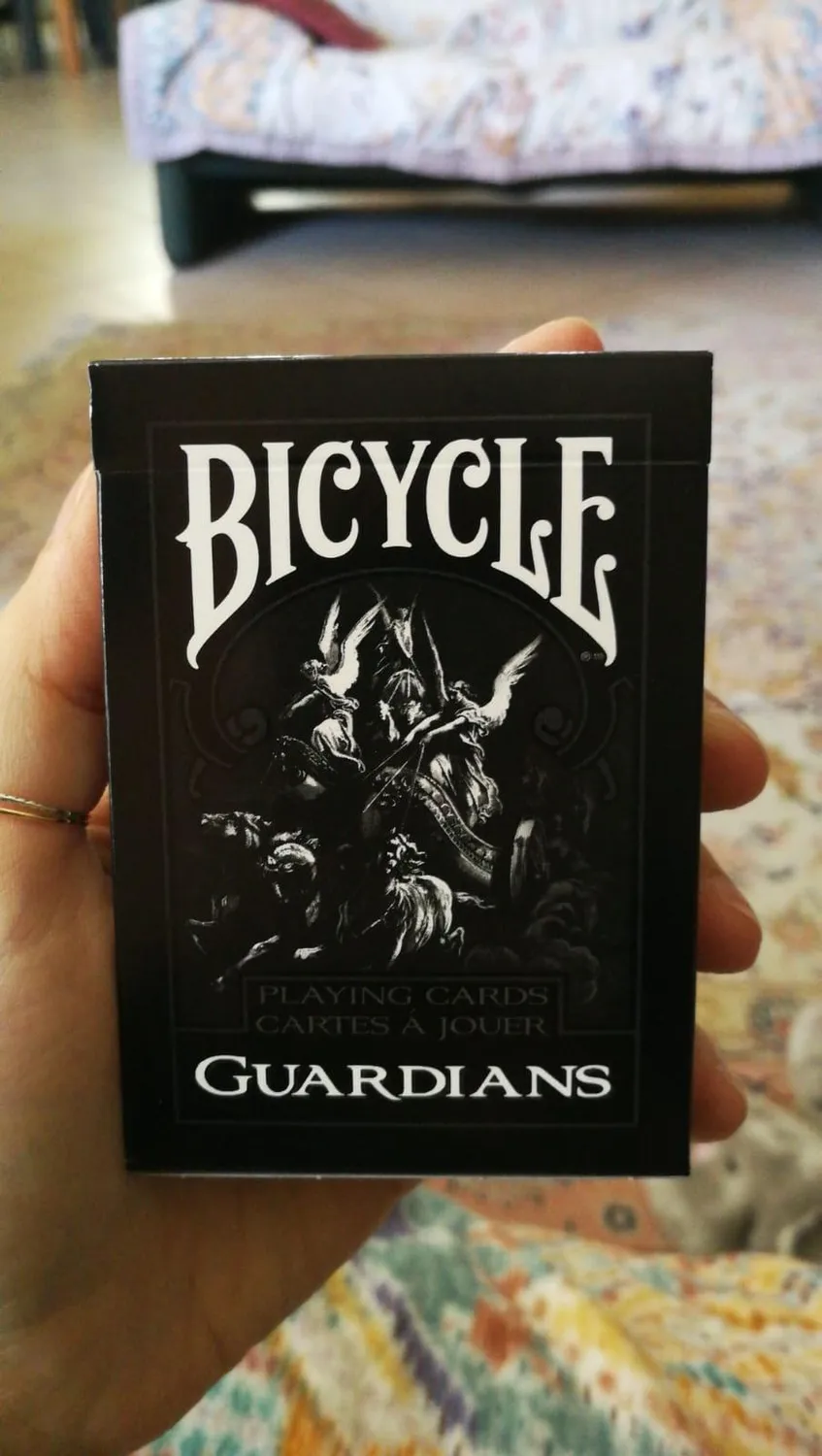 Bicycle Guardians carte poker Theory11 nero 54 carte