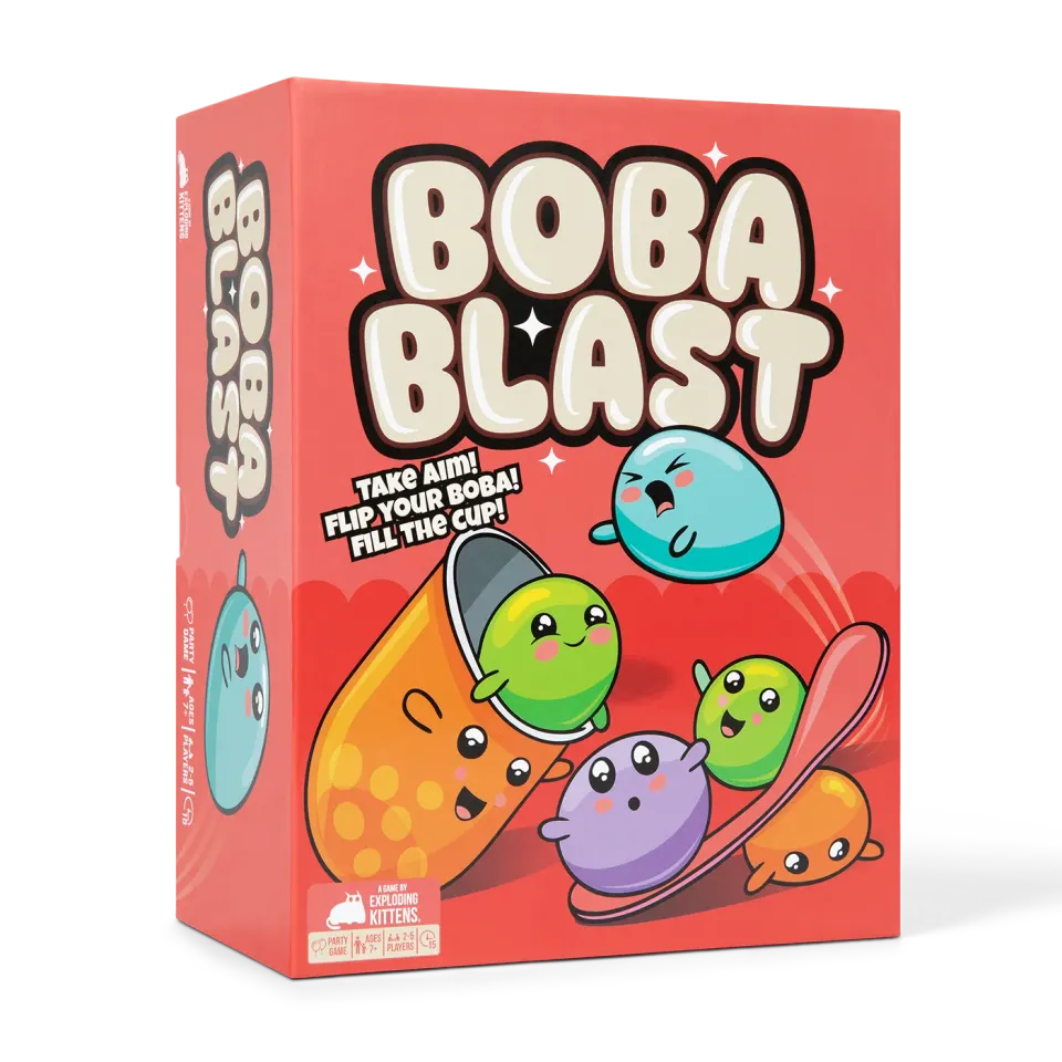 Exploding Kittens Boba Blast party game abilità tazze