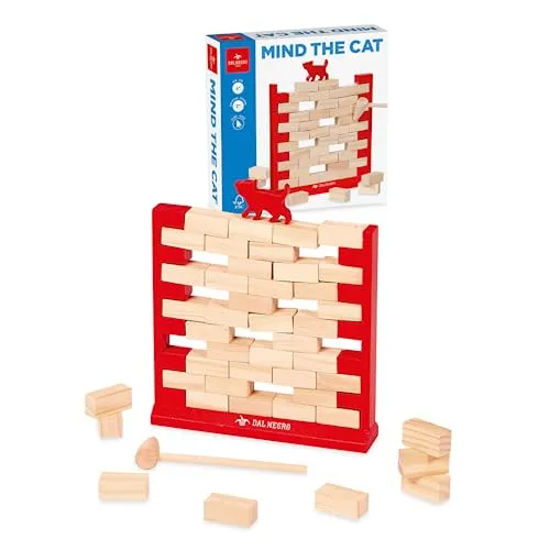 Dal Negro Mind the Cat gioco da tavolo equilibrio 44 mattoni