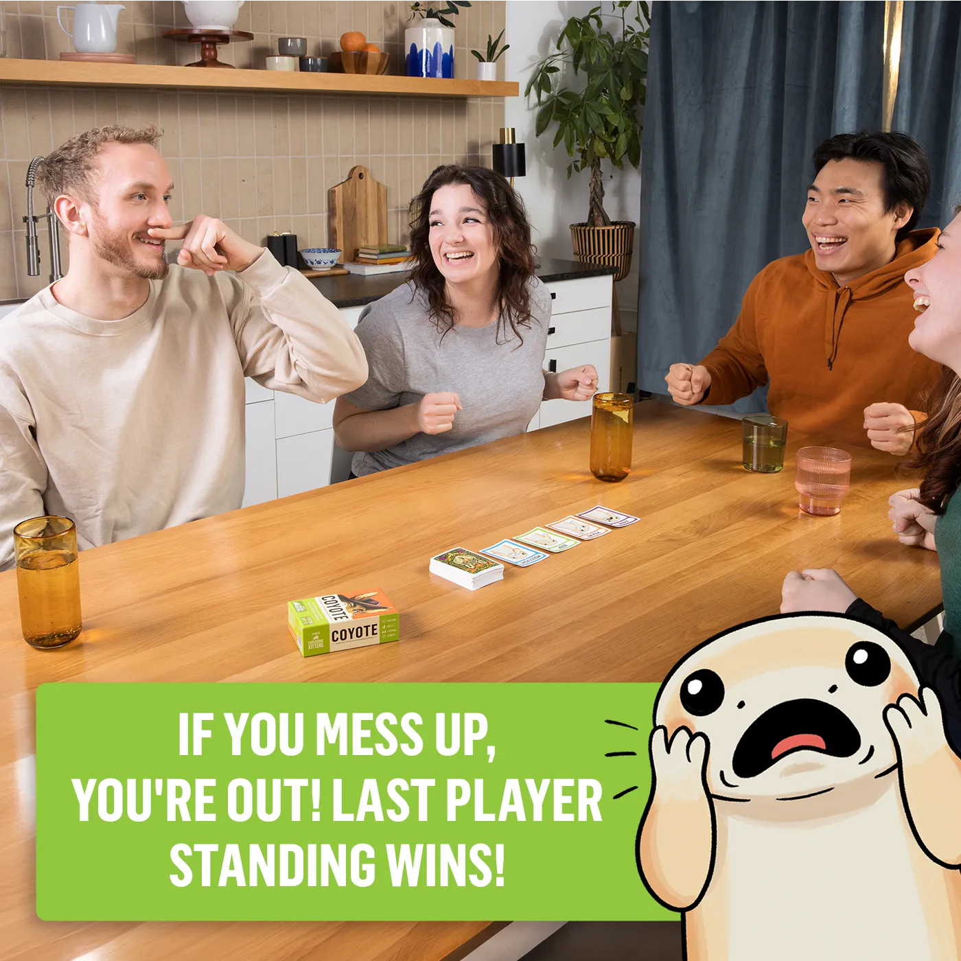 Exploding Kittens Coyote Large Edition gioco carte memoria