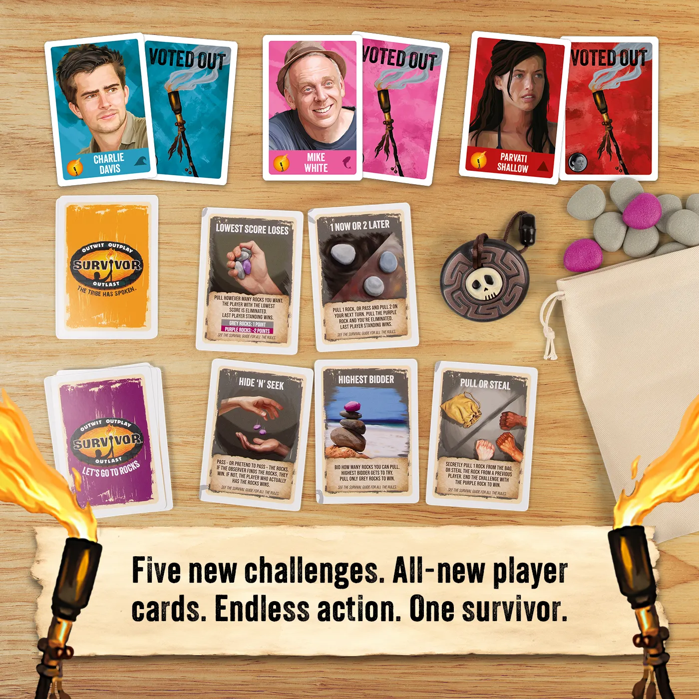 Exploding Kittens Survivor Let's Go To Rocks gioco party