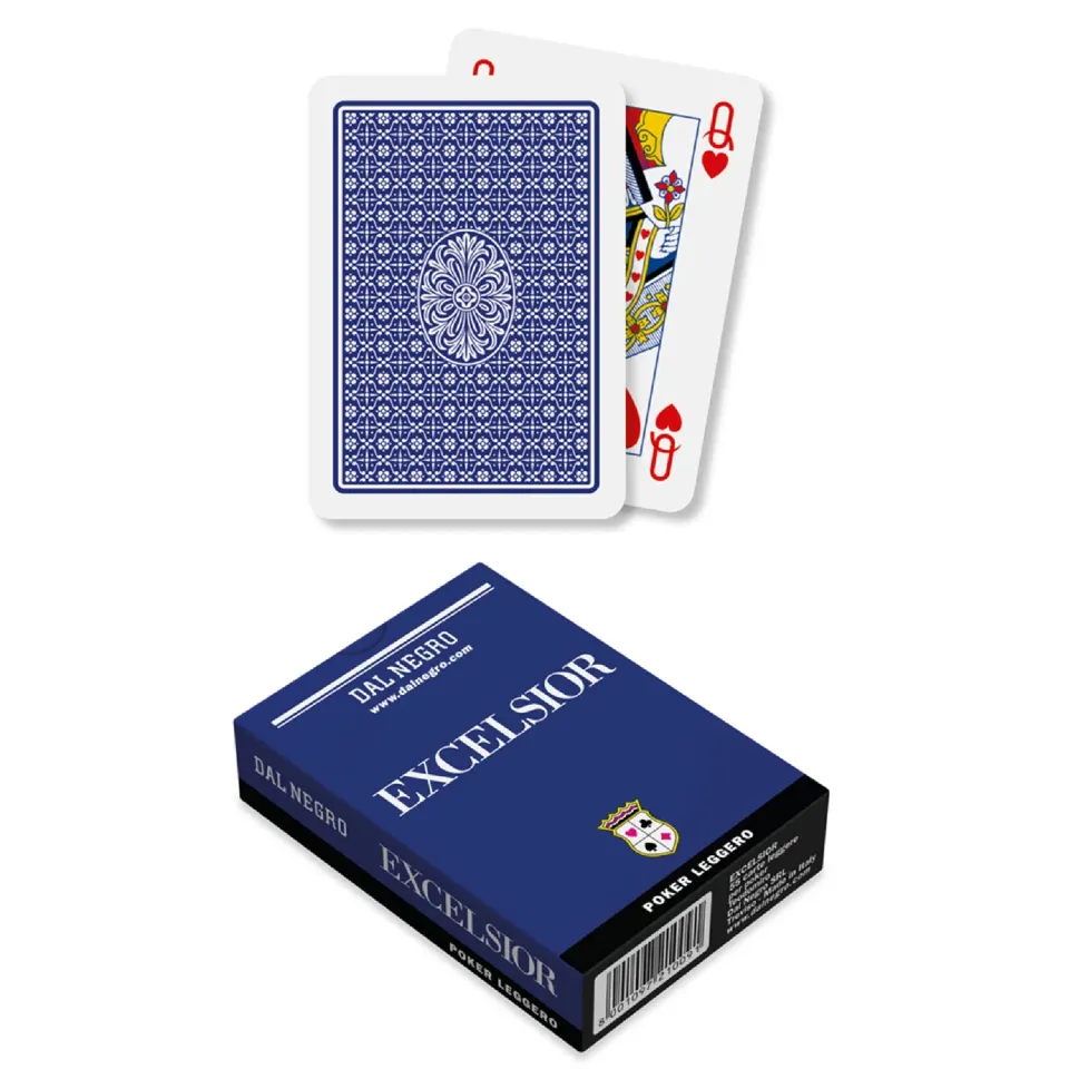 Dal Negro Excelsior 21009 carte da poker astuccio blu singolo