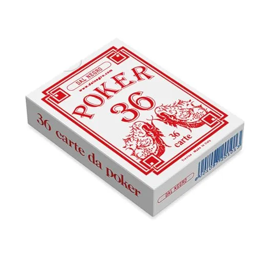Dal Negro Poker 36 20100 carte da poker astuccio rosso