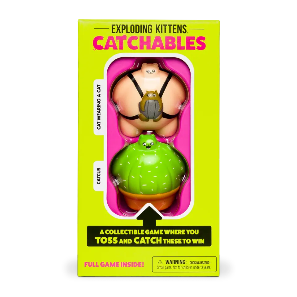 Exploding Kittens Catchables 2-Pack gioco acchiappa Catcus