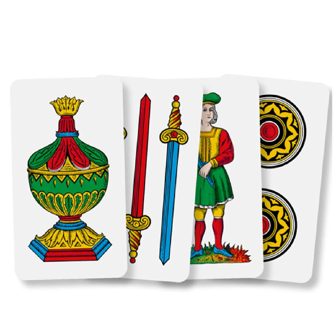 Dal Negro Romagnole Italia mazzo 40 carte 51x91 mm per scopa