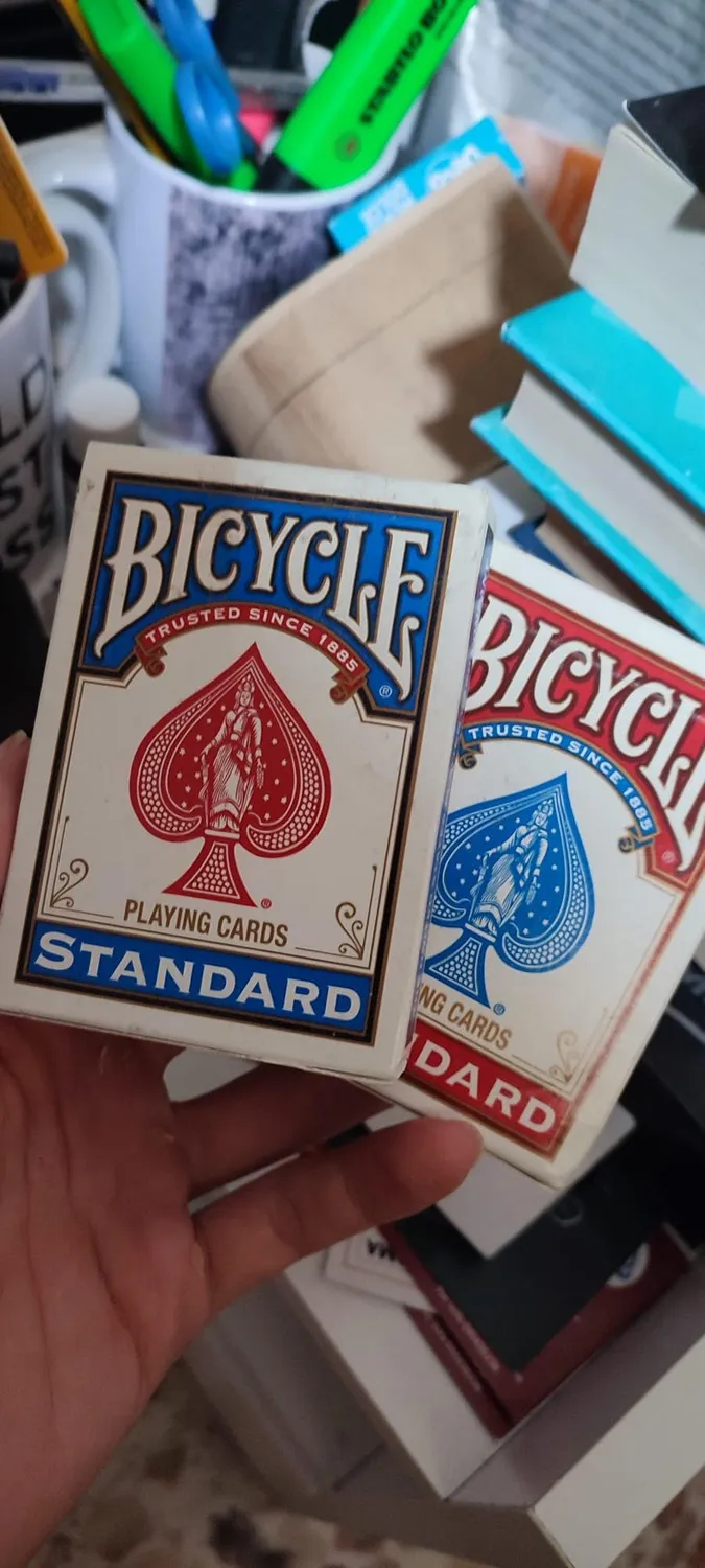 Bicycle Rider Back 808 carte da poker doppio mazzo rosso blu