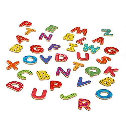 Dal Negro 53827 lettere magnetiche legno 77 pezzi bambini