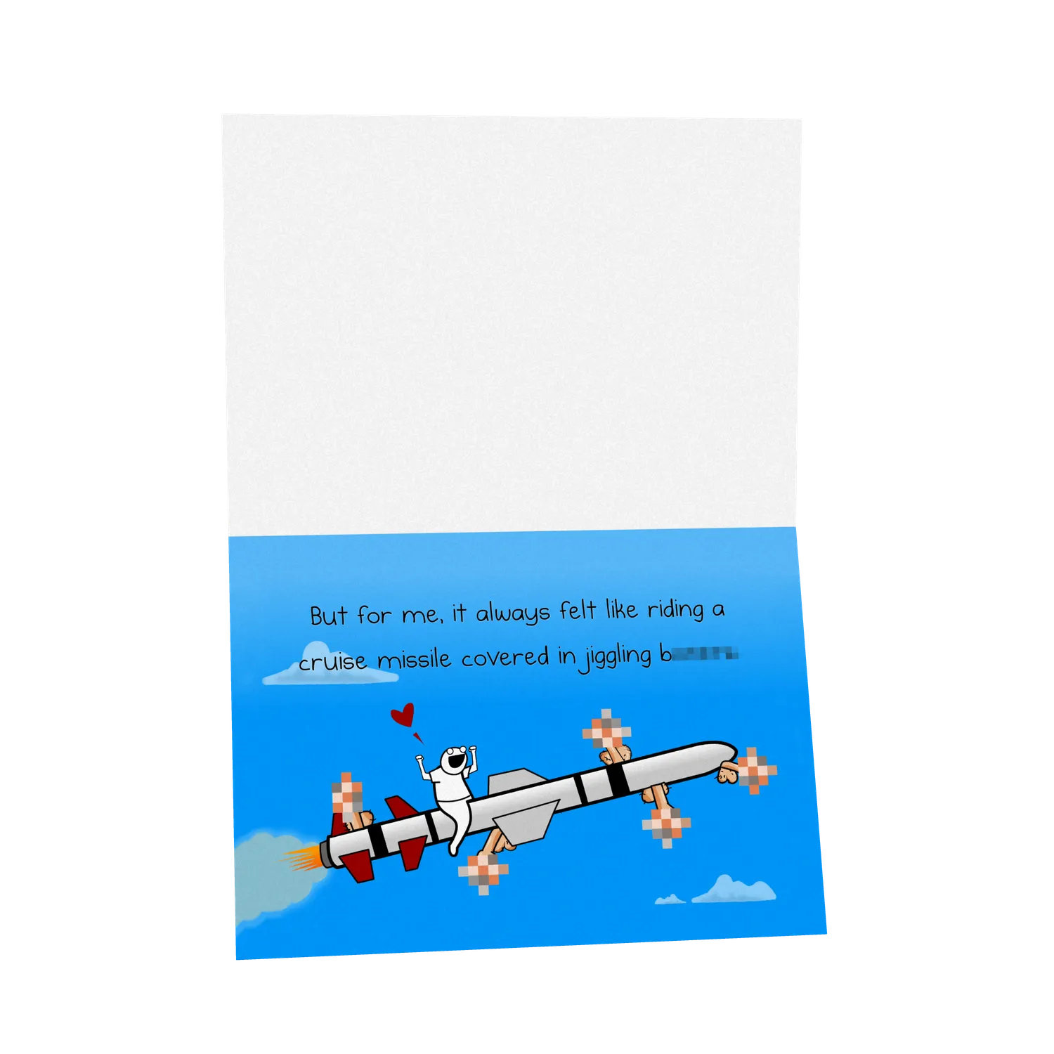 Exploding Kittens NSFW Missile biglietto auguri singolo piccante