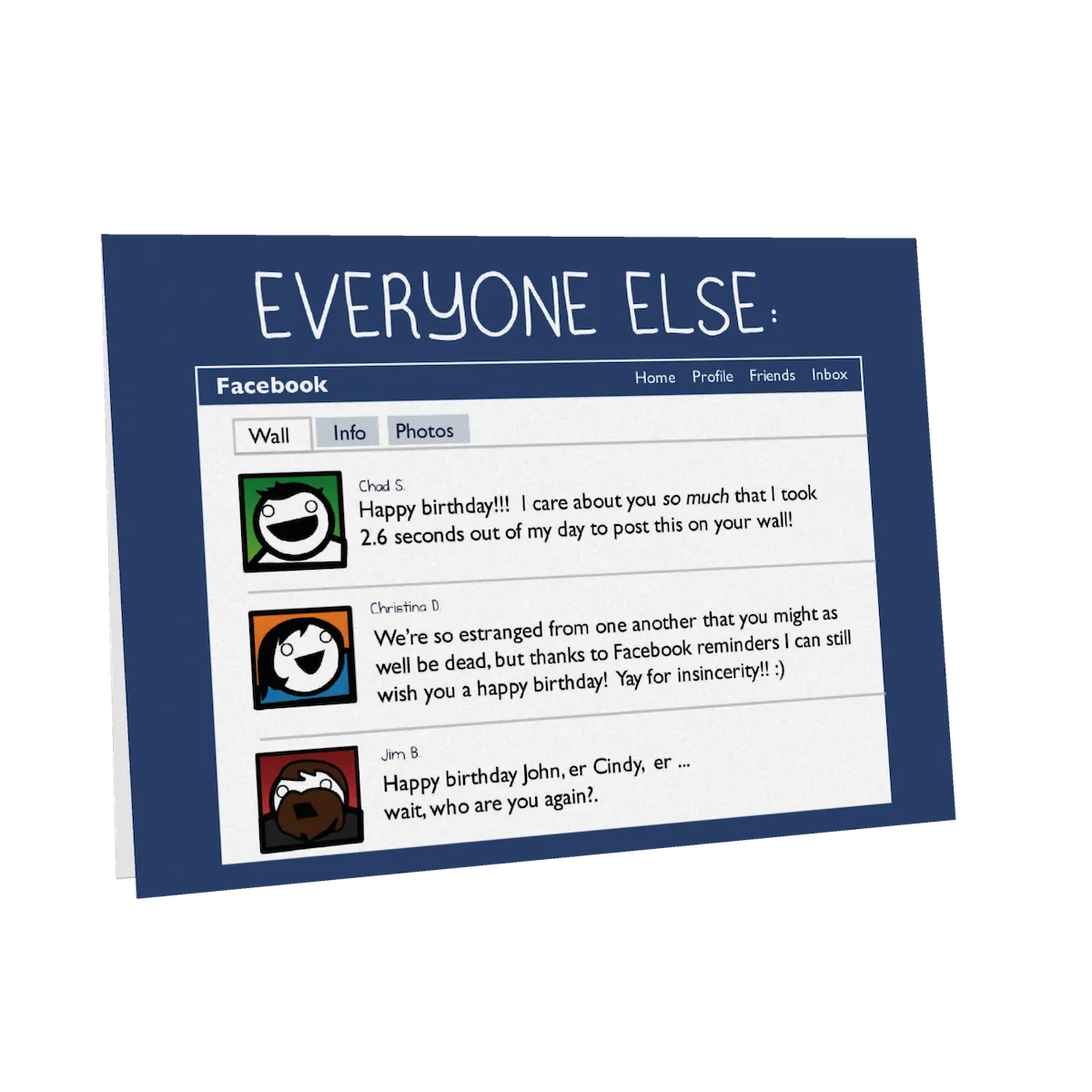 Exploding Kittens Facebook Kitty biglietto compleanno