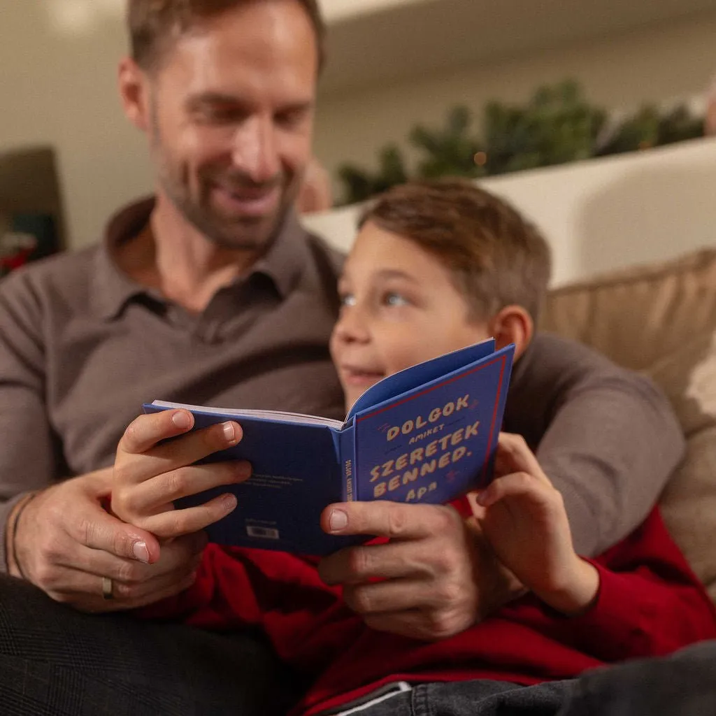 Körvonal Cose che amo di te Papà libro regalo da compilare 30 schede